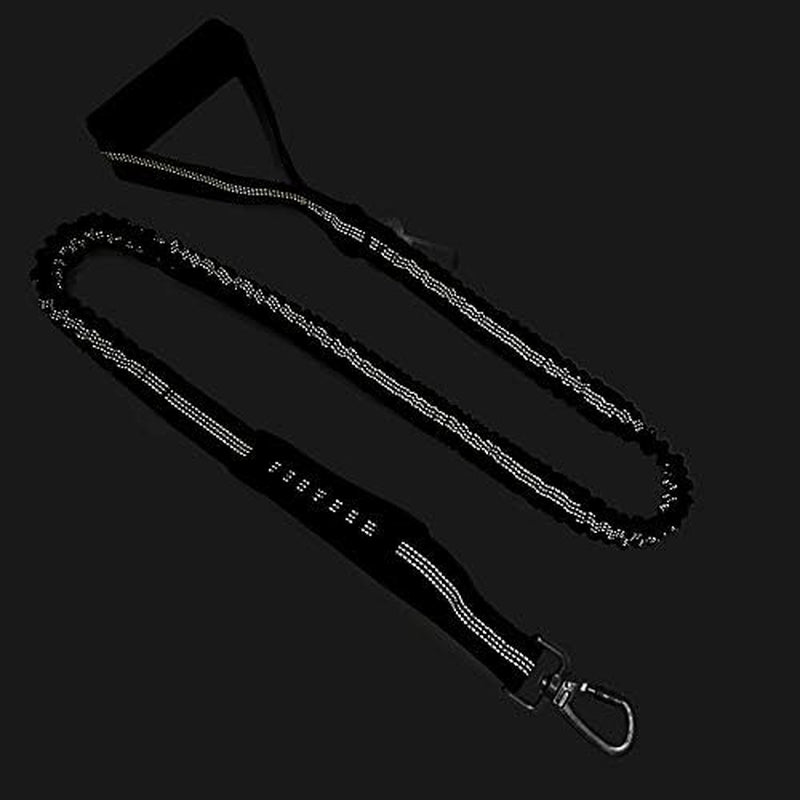 6FT Highly Reflective Heavy Duty Elastic Bungee Medium and Large Dog Leash Shock Absorbing with Comfortable Padded Handle and Traffic Handle Suitable for Training