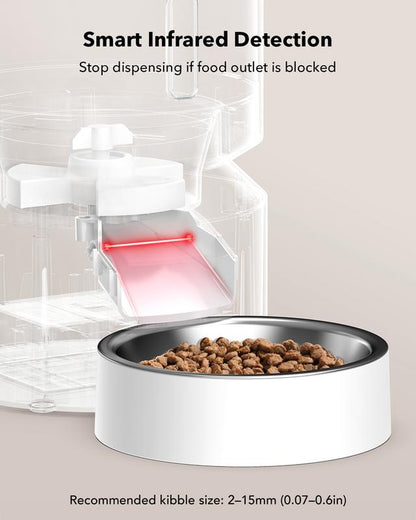 PETLIBRO Automatic Pet Feeder,5L Food Feeder for Cats and Dogs, Preserves Freshness, Timed for up to 6 Meals per Day. Ideal for Dry Food,Christmas Gift