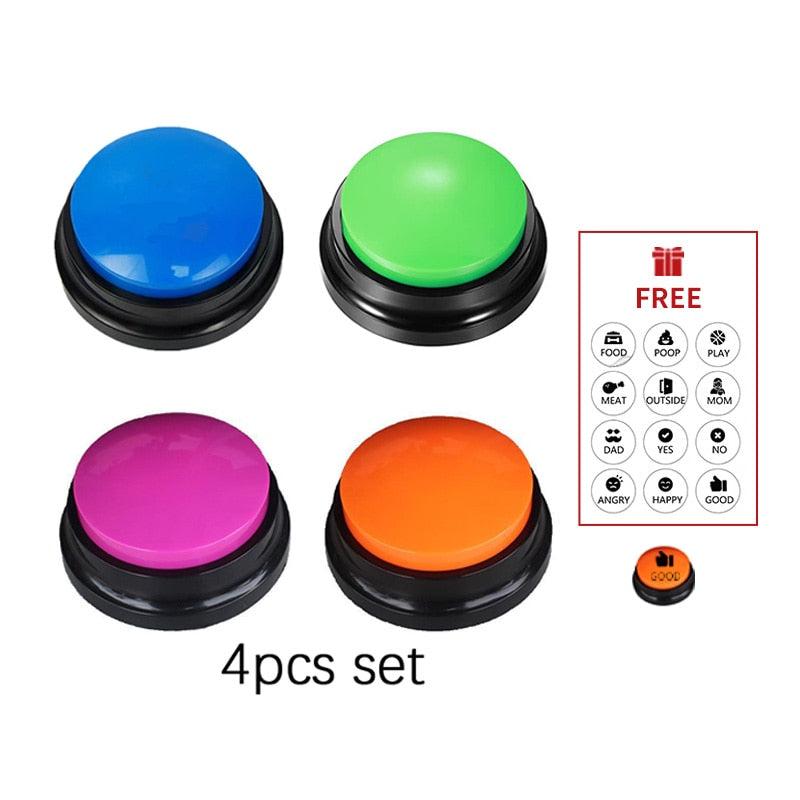 Dog Talking Buttons for Communication Record Button to Speak Buzzer Voice Repeater Noise Makers Party Toys Answering Game