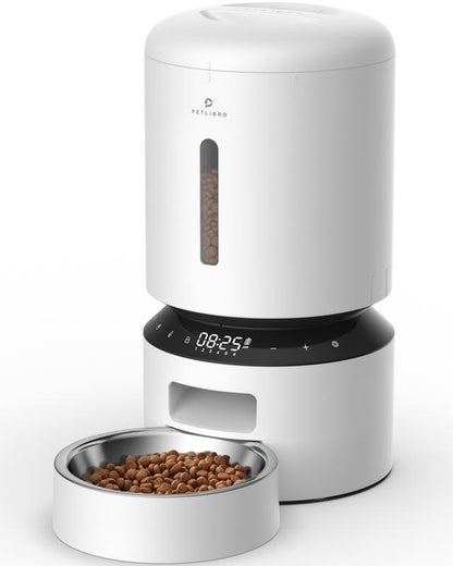 PETLIBRO Automatic Pet Feeder,5L Food Feeder for Cats and Dogs, Preserves Freshness, Timed for up to 6 Meals per Day. Ideal for Dry Food,Christmas Gift